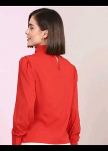 Shein relaxed fit puffed sleeve top