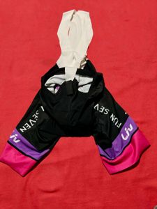 Women's Cycling Bib Shorts | Black/Purple/Pink