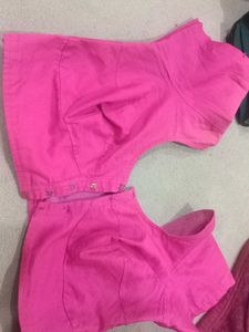 Vibrant Pink Ethnic Blouse