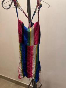 Forever 21 Multi Coloured Stripe Dress Brand New