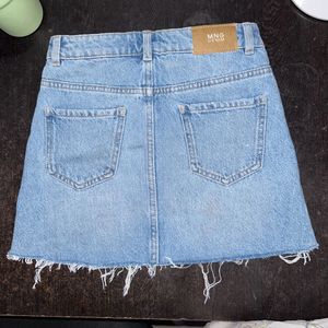 Denim Mini Skirt (MANGO)