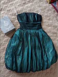 🇷🇺Stunning Teal Strapless Party Dress