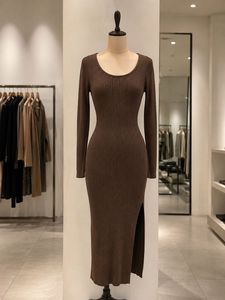 Ribbed Knit Maxi Dress