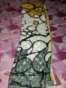 Stylish crape saree