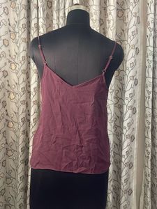 Women's Maroon Spaghetti Strap Top
