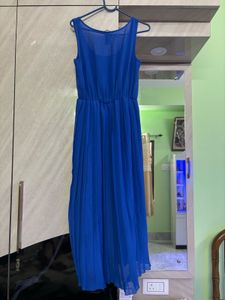 Blue High-Low Dress