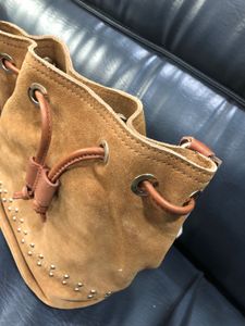 Suede Bucket Bag
