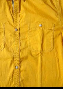Men's Orange Casual Shirt
