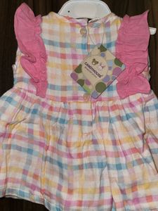 Candyhouse Girls Plaid Ruffled Dress