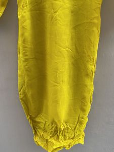 Yellow Embroidered Kurta