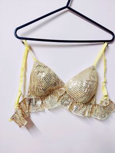 UNUSED Sequinned Blouse/ Top