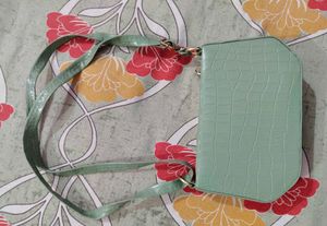Stylish Mint Green Clutch Bag