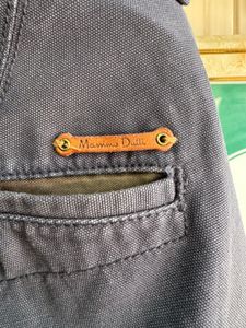 Massimo Dutti Navy Blue Casual Fit Formal Jeans