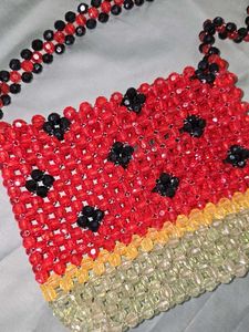 Watermelon Beaded Handbag