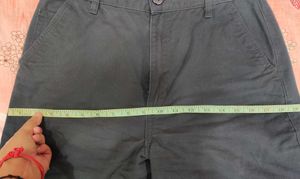 Wide Leg Twill Pant (High waist)
