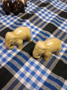 Adorable Ceramic elephant Figurines Set