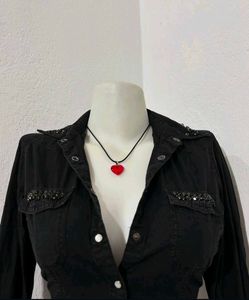 Chic Black Button-Up Shirt