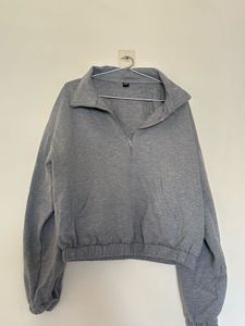 Grey Half Zip Sweatshirt