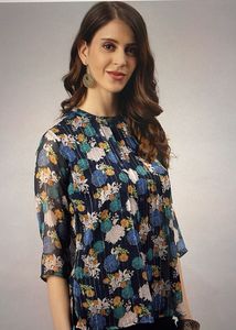 JANASYA Floral Top (without pants) | Size XS