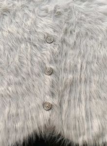 Fluffy White Jacket