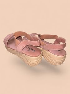 Stylish Pink Wedge Sandals for girls