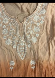 Ombre Embroidered Kurta