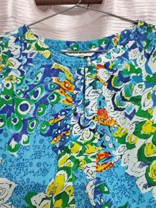 Colorful Patterned Tunic Top