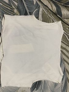 Classic White Textured T-Shirt