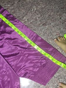Purple Silky Palazzo Pants