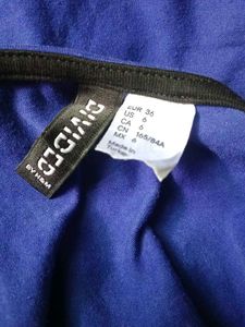 H&amp;M Blue Fitted Tank Dress/Camisoles