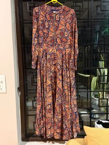 Label Ritu Kumar Printed Maxi Dress with Zip
