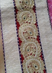Elegant Saree with Gold Border