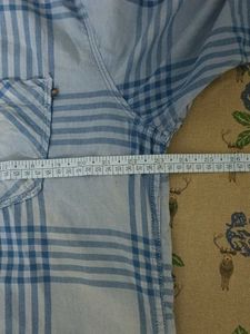 Blue Plaid Long Sleeve Shirt