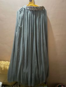 Elegant Sequined Waist Skirt