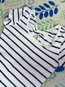 Striped Mini Dress with Bow Detail🥀