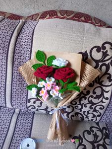 Handmade Crocheted Flower Bouquet