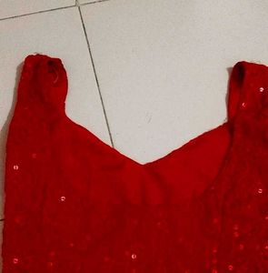 Sparkling Red Sequin Dress