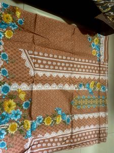 Floral Print Kurta Set Pakistani suit