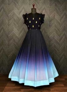 Elegant Royal Blue Long Gown