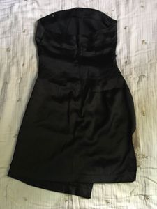 Elegant Black Strapless Dress