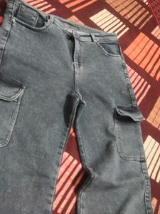 Distressed Wide Leg Jeans combo