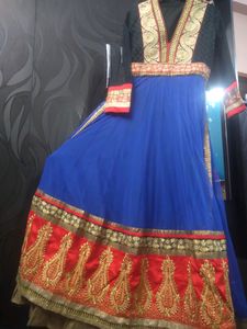 Embroidered Zari Work Anarkali Gown