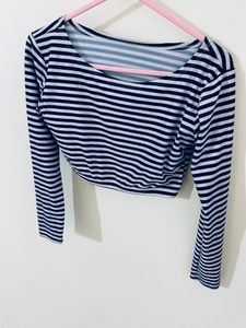 stripe design crop top for sale