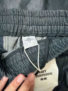 stylish half leather pants - jogger’s