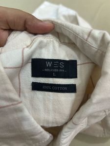Classic Checked Beige Long Sleeve Shirt