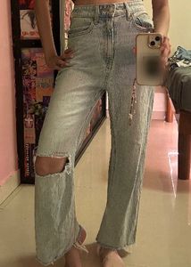 H&amp;M Jeans high rise straight leg