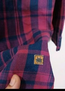 Women's Red &amp; Blue Plaid Button-Up Shirt