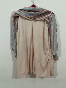 Striped Flowy Tunic Top