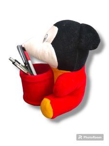 Soft Mickey Mouse Teddy Pen Stand Holder For Kids