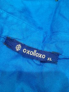 Oxolloxo Branded Blue Top For Women's XL